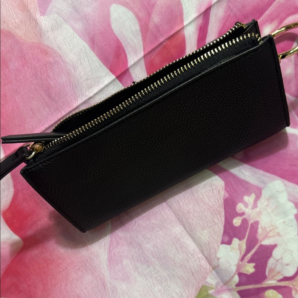 Nanette Lepore Textured Leather Tassel Keyring Wallet - Picture 3 of 5